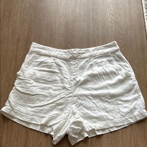 Abercrombie White Linen Women's Shorts